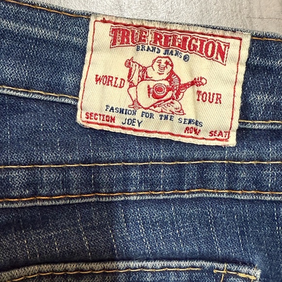 True Religion Blue Jeans with Distinctive Stitching - Picture 2 of 11